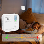 Czujnik tlenku węgla Qoltec z baterią | alarm 85dB | LED