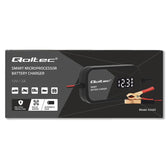 Ładowarka inteligentna Qoltec mikroprocesorowa 12V | 2A | Prostownik do akumulatora AGM GEL | LCD