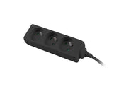 Listwa przedłużacz Lanberg 3m czarna 3x 230V PL, kabel wykonany z pełnej miedzi