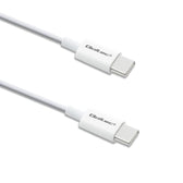 Kabel USB Qoltec 2.0 typ C | USB 2.0 typ C 60W | QC 3.0 | PD | 1.5m | Biały