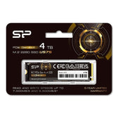 Dysk SSD Silicon Power US75 4TB M.2 PCIe Gen4x4 NVME 1.4 7000/6500 MB/s