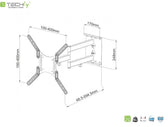 Uchwyt ścienny Techly 23"-55", 45kg obrotowy