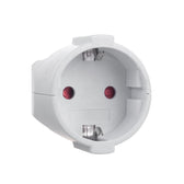 Gniazdo proste 230V na kabel schuko z uziemieniem Maclean MCE332, typ F 16A, 250V białe