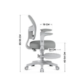 Fotel regulowany dla dziecka Mark Adler Junior 5.0 Grey