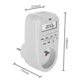 Włącznik czasowy timer cyfrowy GreenBlue GB362 E, max. obciążenie 16A, IP20