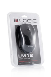 Mysz przewodowa LOGIC LM-12 optyczna czarna