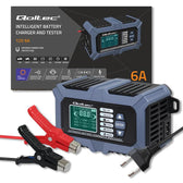 Ładowarka mikroprocesorowa Qoltec z testerem baterii i funkcją naprawy 12V 6A LCD