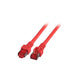 Patchcord 100% miedź EFB Cat.6 LSZH S/FTP, 1m, czerwony