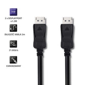 Kabel Qoltec DisplayPort v1.2 męski DisplayPort v1.2 męski