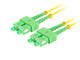 Patchcord światłowodowy Lanberg SM SC/APC-SC/APC DUPLEX 3.0mm LSZH G657A1 15m żółty