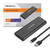 Obudowa/kieszeń Qoltec do dysków M.2 SSD | NVME | PCI-E | USB-C