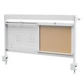 Przegroda biurkowa / organizer Ergo Office ER-301 W, max. obciążenie 10kg, biała tablica, szerokość 1116mm, biała