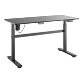 Biurko elektryczne Ergo Office, regulacja wys, szary, max wys 118cm 50 kg - z blatem do pracy stojąco siedzącej, ER-434