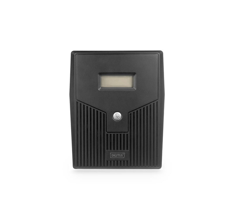 Zasilacz awaryjny UPS DIGITUS Line-Ineractive LCD 1500VA/900W, 2x12V/9Ah, AVR, 4x Schuko CEE 7/3, 2x RJ11, 1x USB 2.0 typ B
