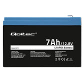 Akumulator LiFePO4 Qoltec Litowo-Żelazowo-Fosforanowy | 12.8V | 7Ah | 89.6Wh | BMS