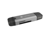 Czytnik kart Natec Scarab 3 USB-A + USB-C SD/MICRO SD USB 3.1 Gen 1 Szary