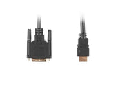Kabel adapter Lanberg HDMI(M) - DVI-D(M)(18+1) 3m Single Link pozłacane styki czarny