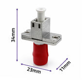 Adapter światłowodowy hybrydowy Qoltec LC/UPC-ST/UPC simplex MultiMode