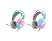 Słuchawki z mikrofonem Defender ECLIPSE RGB USB białe + GRA