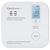 Czujnik tlenku węgla Qoltec z baterią | alarm 85dB | LED