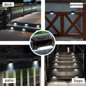 Lampa solarna schodowa tarasowa LED Maclean MCE319 IP44 4000K Ni-MH 100 mAh, 80x45x45mm czuj. zmierzchu