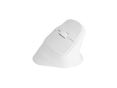 Mysz bezprzewodowa Natec Crake 2 Bluetooth 5.2 + 2.4GHz 2400DPI wertykalna biała
