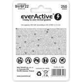 Akumulatorek 6F22/9V everActive Silver Line 250 mAh 1 sztuka