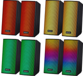 Głośniki Defender SPITFIRE 2.0 6W Bluetooth USB podświetlenie RGB MP3