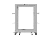 Stojak Open Rack 19" Lanberg 15U 600x600 regulowany szary