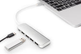 Hub USB DIGITUS 4-portowy USB 3.0 SuperSpeed z Typ C PD 3.0 aluminium