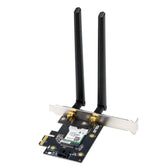 Karta sieciowa Asus PCE-AX1800 Dual Band PCI-E WiFi 6 (802.11ax), Bluetooth 5.2, WPA3, OFDMA, MU-MIMO