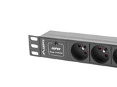 Listwa zasilająca Lanberg do szaf 10" 1U 16A PDU 3x PL 2m czarna