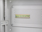 Szafa instalacyjna Lanberg rack wisząca 19" 4U+3U 540x200 niskoprofilowa szara (złożona)