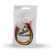 Kabel zasilający Savio AK-16 Molex 4 pin M - 3x Molex 4 pin F