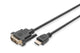 Kabel adapter DIGITUS HDMI Highspeed 1.3 Typ A / DVI-D(18+1), M/M 2m Black