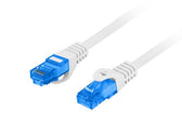 Patchcord Lanberg S/FTP kat.6A 1m LSZH CCA fluke passed szary