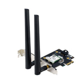 Karta sieciowa Asus PCE-AX1800 Dual Band PCI-E WiFi 6 (802.11ax), Bluetooth 5.2, WPA3, OFDMA, MU-MIMO