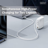 Ładowarka sieciowa DIGITUS GaN II 140W, 3x USB-C, 1x USB-A, PD 3.0, QC 3.0, Biała