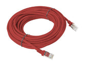Patchcord Lanberg UTP kat.5e 10m czerwony