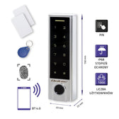 Zamek szyfrowy Qoltec TITAN z czytnikiem linii papilarnych | RFID | BT 4.0 | kod | karta | brelok | dzwonek | IP68 | EM