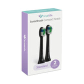 Końcówki wymienne TrueLife SonicBrush Compact-series heads Standard czarne 2 pack
