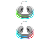Słuchawki z mikrofonem Defender ECLIPSE RGB USB białe + GRA