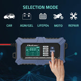 Ładowarka mikroprocesorowa Qoltec z testerem baterii i funkcją naprawy 12V 6A LCD