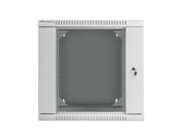 Szafa instalacyjna Rack dwusekcyjna wisząca 19" 12U 600x600 szara Lanberg (flat pack)