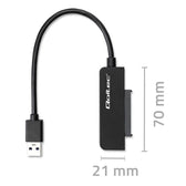Kabel adapter Qoltec SATA | Przejściówka na dysk SSD HDD 2.5" | USB 3.0 | Super speed 5Gb/s | 2TB