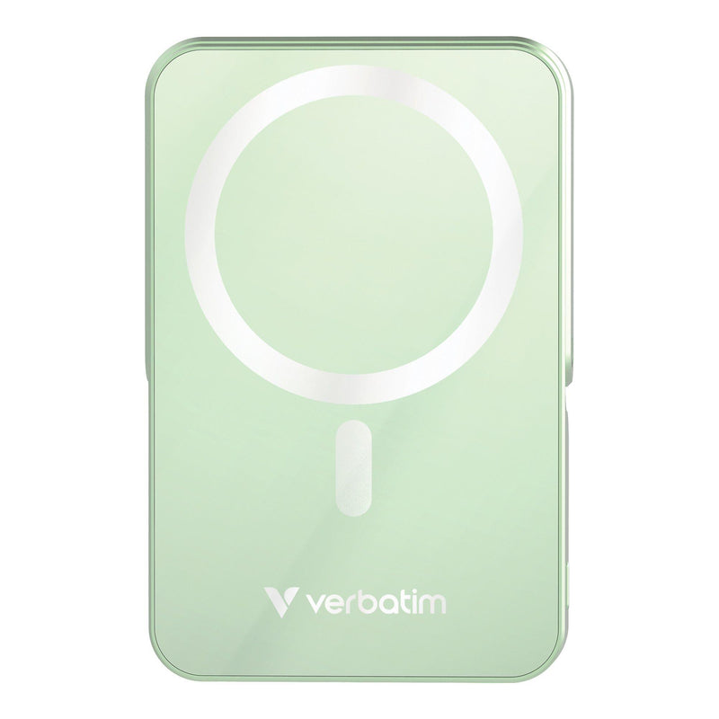 Powerbank Verbatim Charge 'n' Go Magnetic Wireless with Stand 10000mAh USB-C PD 3.0 Green