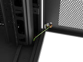 Szafa instalacyjna Rack Lanberg stojąca 19" 47U 800x800 czarna drzwi perforomowane LCD (flat pack)