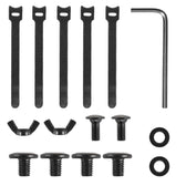 Organizer podbiurkowy na kable Maclean MC-103 W, max. obciążenie 5kg, max. 728mm, czarny