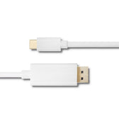 Kabel adapter Qoltec USB 3.1 typC M / DisplayPort M 1m
