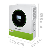Inwerter solarny Qoltec hybrydowy Off-Grid 3500W | 100A | 24V | MPPT | BMS | opcja Wi-Fi | Sinus | Power Factor 1.0